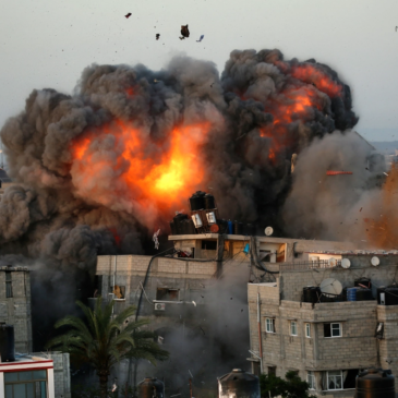 Aviación israelí bombardea ciudades de Gaza
